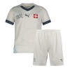 Baby Fußballbekleidung Schweiz Auswärtstrikot EM 2024 Kurzarm (+ kurze hosen)